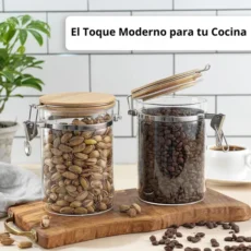 FRASCO TAPA BAMBU CON CLIP 750 BZR