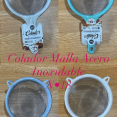 COLADOR 18CM MALLA ACERO INOX BZR