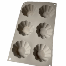 SILICONA 6 FLORES 28.8X16 8X3.5CM 108G  2*24UNI BZR