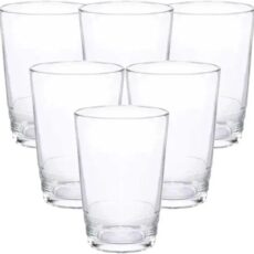 PACK X4 VASO FACETADO 400 BZR