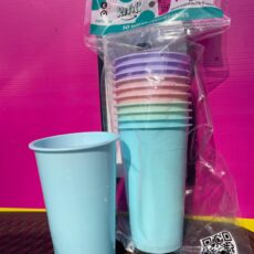SET DE 10 VASO GEO 500CC PASTEL BZR