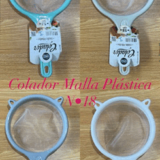 COLADOR 18CM MALLA PLASTICA BZR