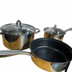 SET X3 CACEROLA ACERO INOX BZR