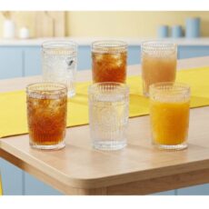 VASOS 300ML VIDRIO LABRADO X6 1725 BZR