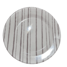 PLATO POSTRE MELAMINA DECORADO 20CM BZR