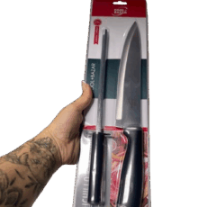 JUEGO CUCHILLO Y AFILADOR BZR