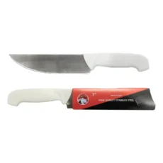 CUCHILLO DE CARNE 17.5CM PLASTICO BLANCO BZR