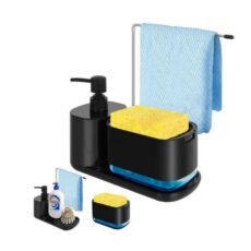 DISPENSER DETERGENTE MODERNO NEGRO 1729 BZR