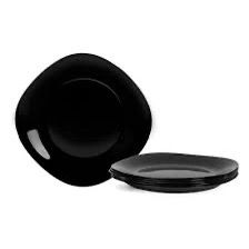 PLATO CUADRADO NEGRO BZR